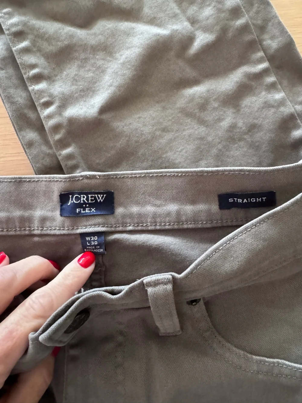 J. Crew Olive Green Chino Pants